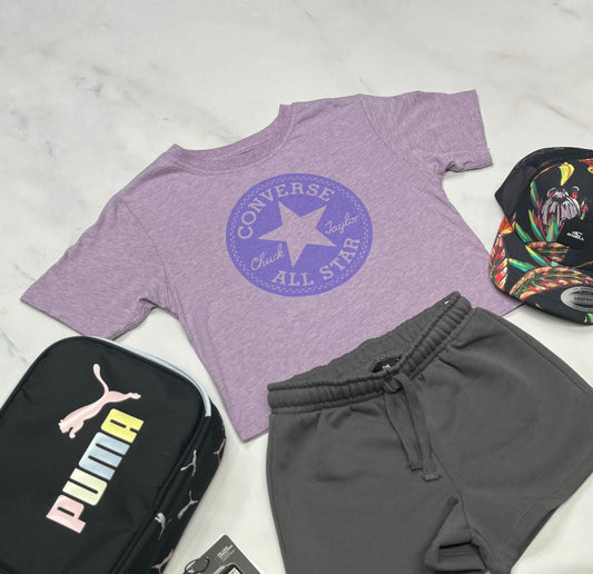 💜 Manche courte : Converse 6X fille neuf !