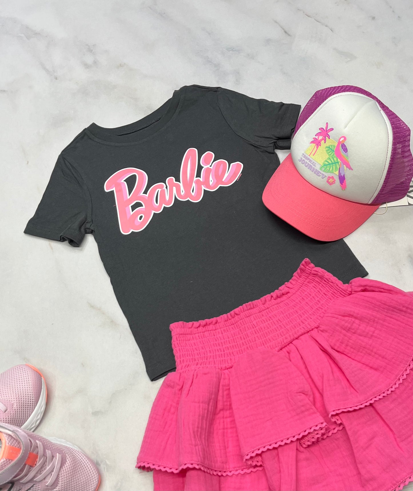 🌸 T-Shirt : Barbie fait 4 ans fille neuf !