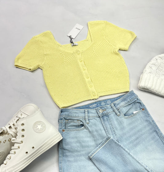 🤩En tricot écourté : Defrost fait Small femme neuf ! Stretch .