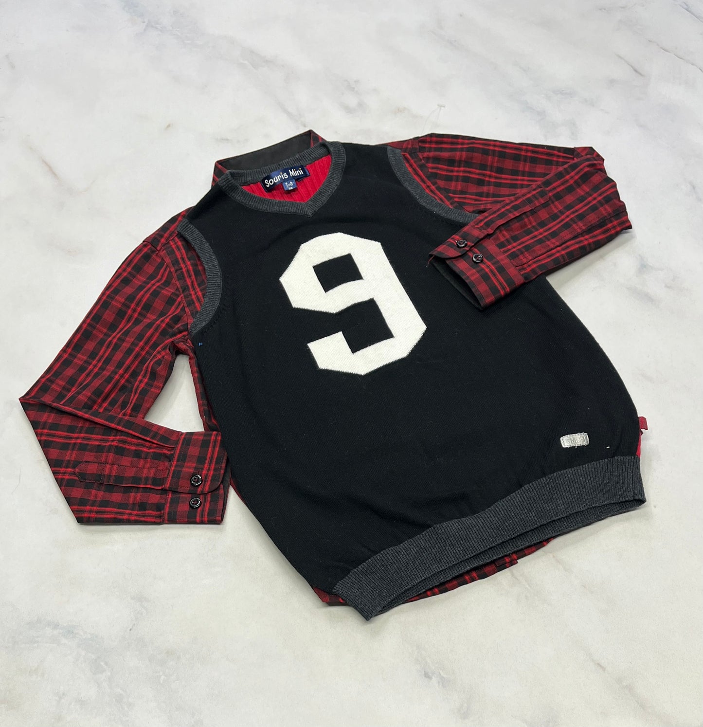 Duo état neuf! Chemise tissu chic NoCode comme neuve 6 ans + débardeur Souris Mini fait 6X Stretch état neuf !