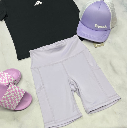 🦄 Cuissard : Lilas tissu sport taille haute stretch de partout . Fait 7-8 ans fille neuf !