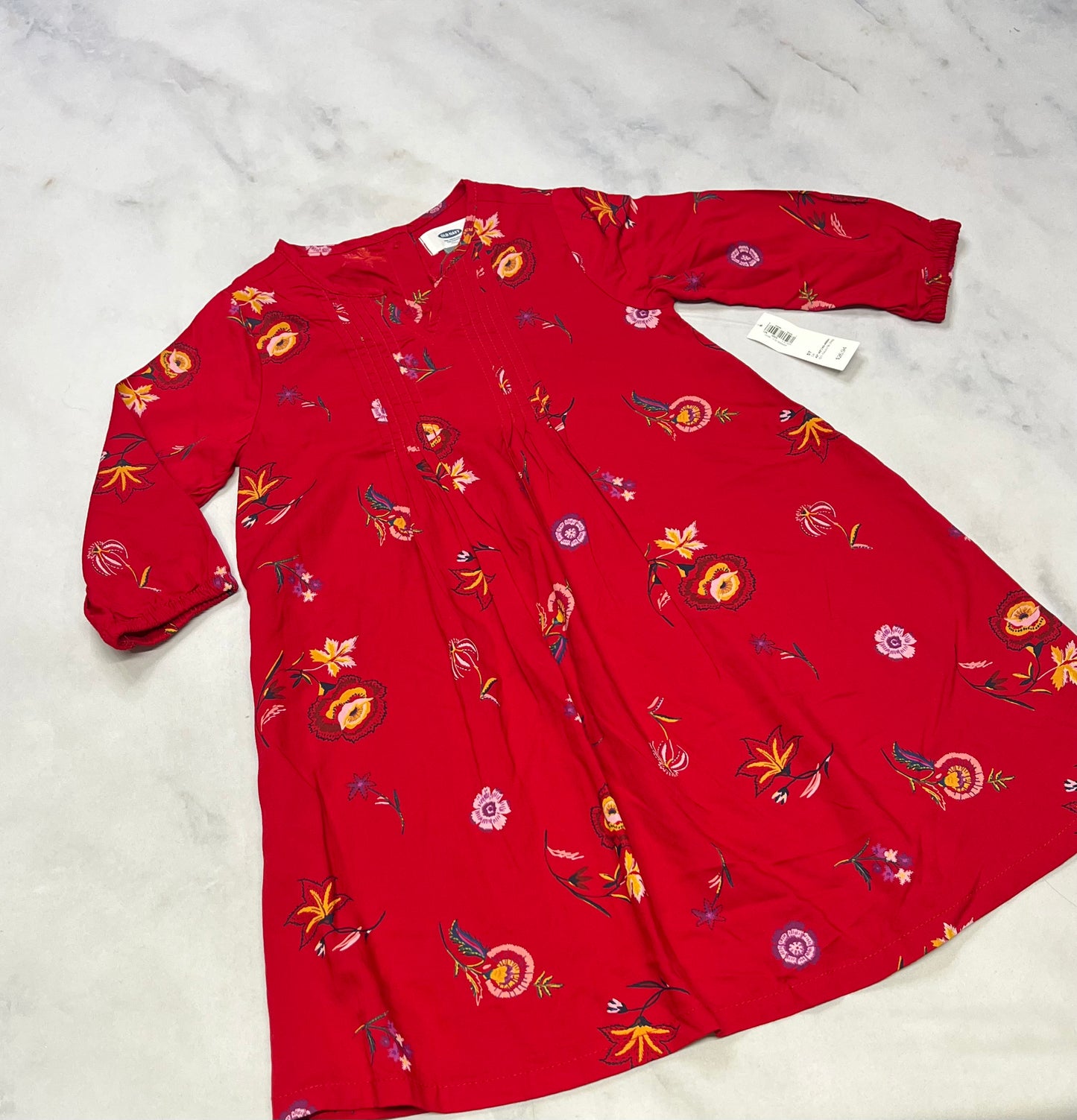 Robe : Manche 3/4 fleurit 5 ans