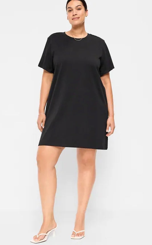 🌸 Robe noir : en coton de qualité. Gr: L Tall et gr : XL Tall femme coupe relax neuve ! ( comme l’image ) .