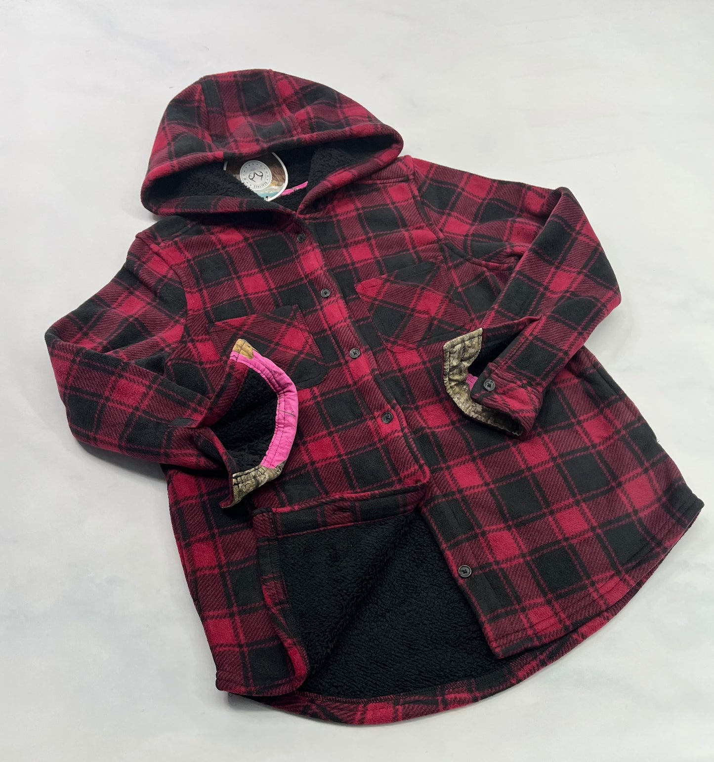 Veste en polar : doubler en Sherpa doux neuve ! Small / femme (3-4 ans femme)