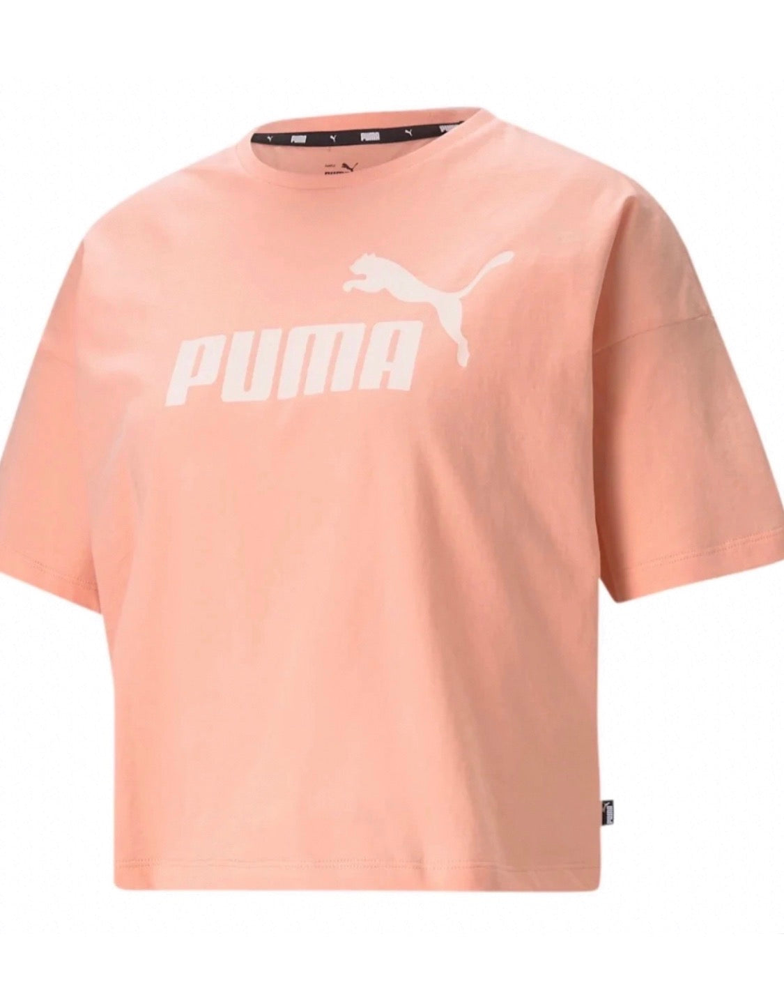🌴 Manche courte : Puma L/ femme relax fit tendance. Mi hanche look tendance neuf !