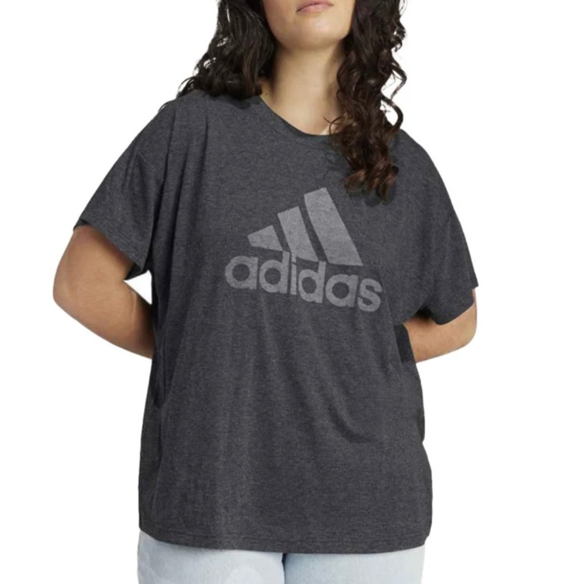 💕 Manche courte : Adidas charcoal 2 tons  ultraaaa soft confo . 2XL femme neuf !