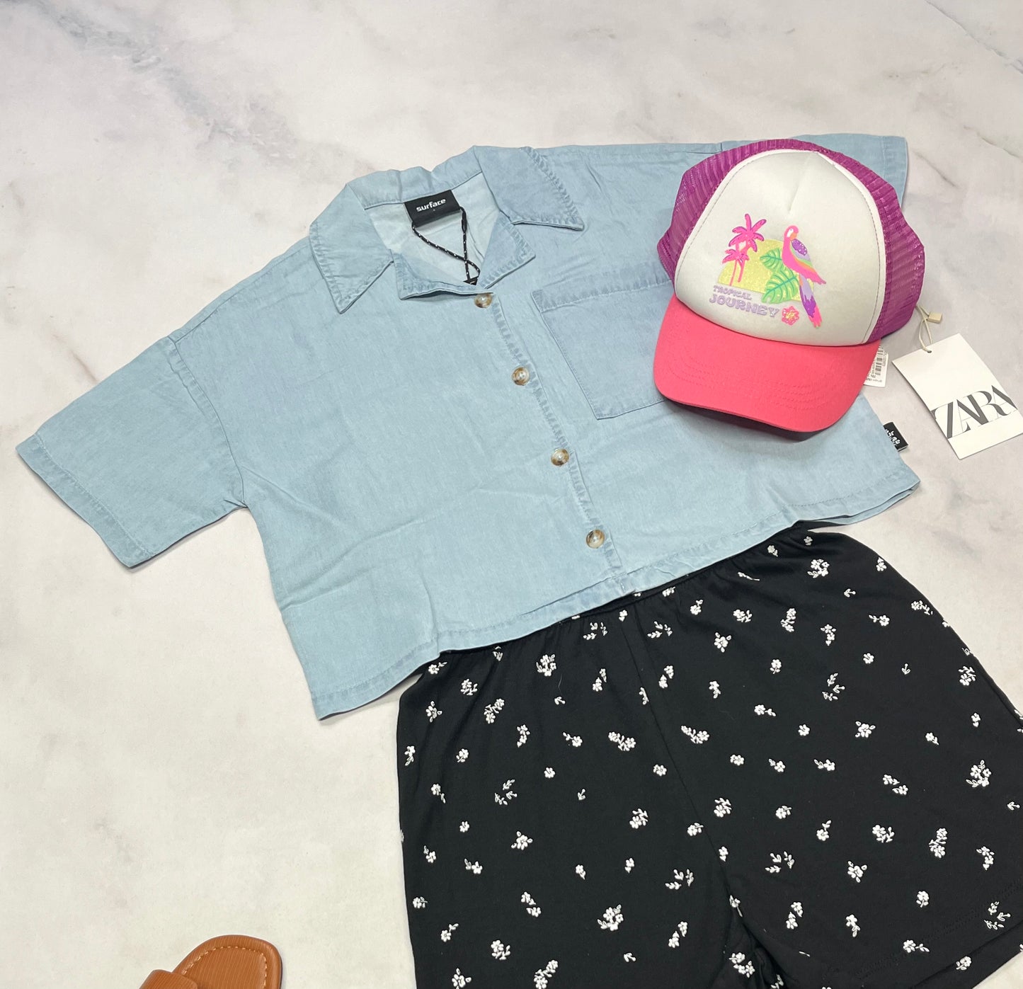 🌸 Chemisier en jeans : Surface hyper mou 8 ans fille coupe confo mi hanche neuve !