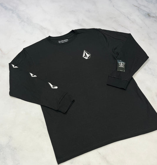 VOLCOM : Manche longue noir 14 ans relax fit neuf!
