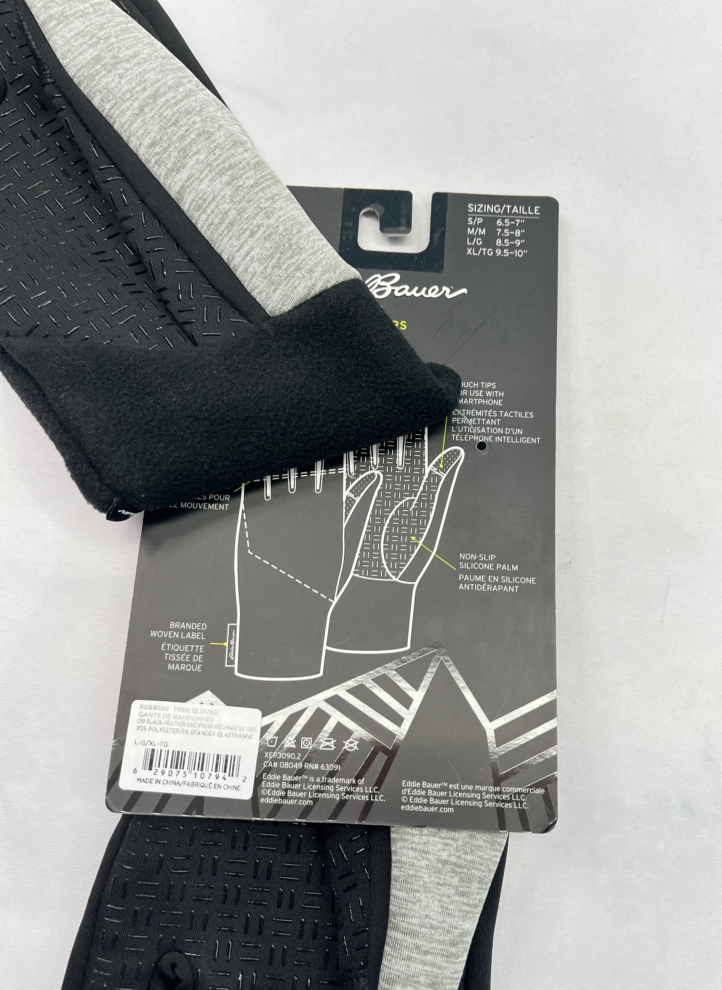 Gants / homme : dessous antidérapant en micro polar intérieur . Neuf ! Gr : ( L-Xl) fait large .