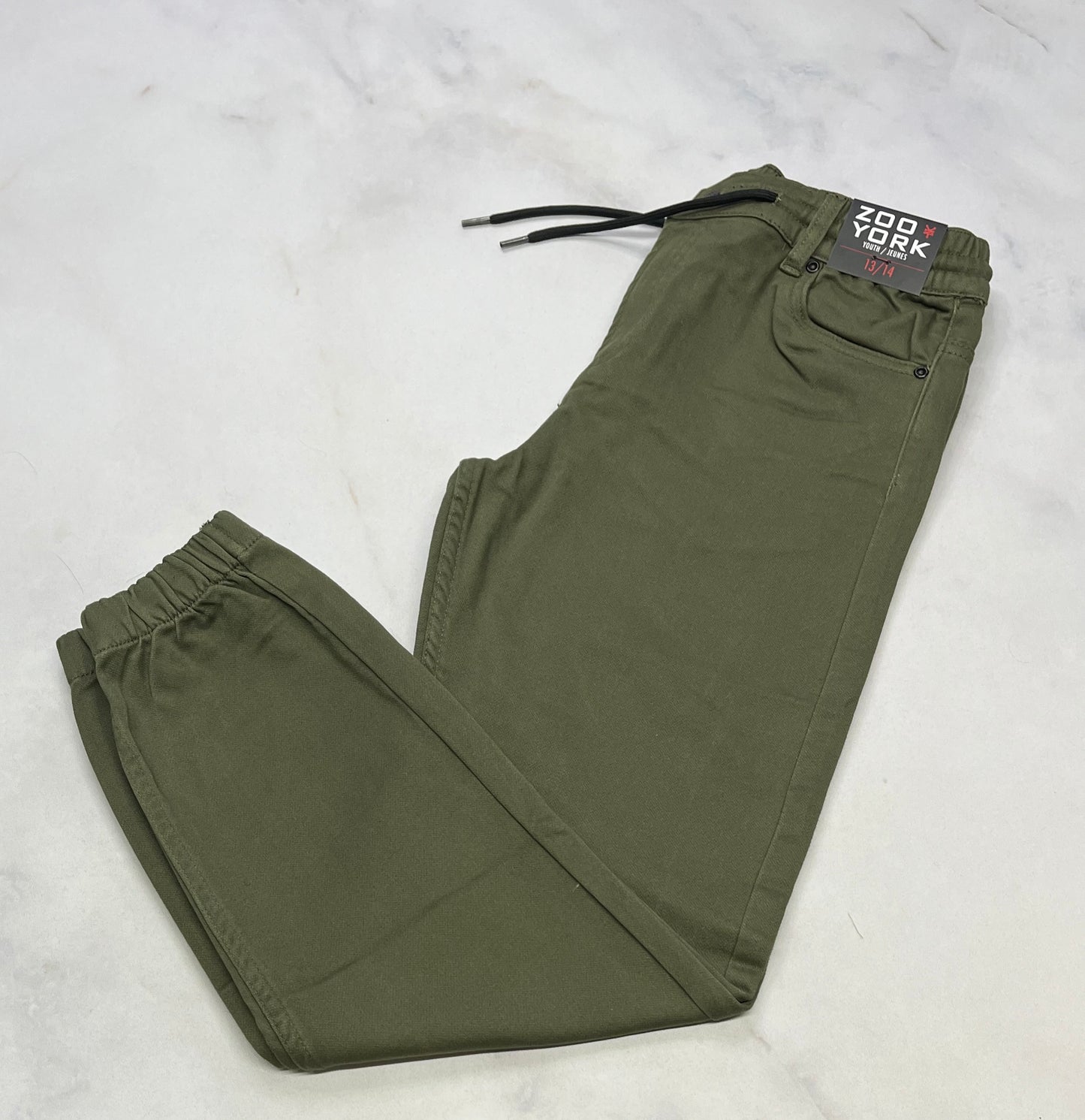 Zoo York : Jogger jegging mou vert neuf ! 13-14 ans !