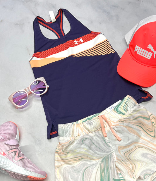 😍 Camisole : H.Armour en tissu de sport extensible + 6 ans fille comme neuve .
