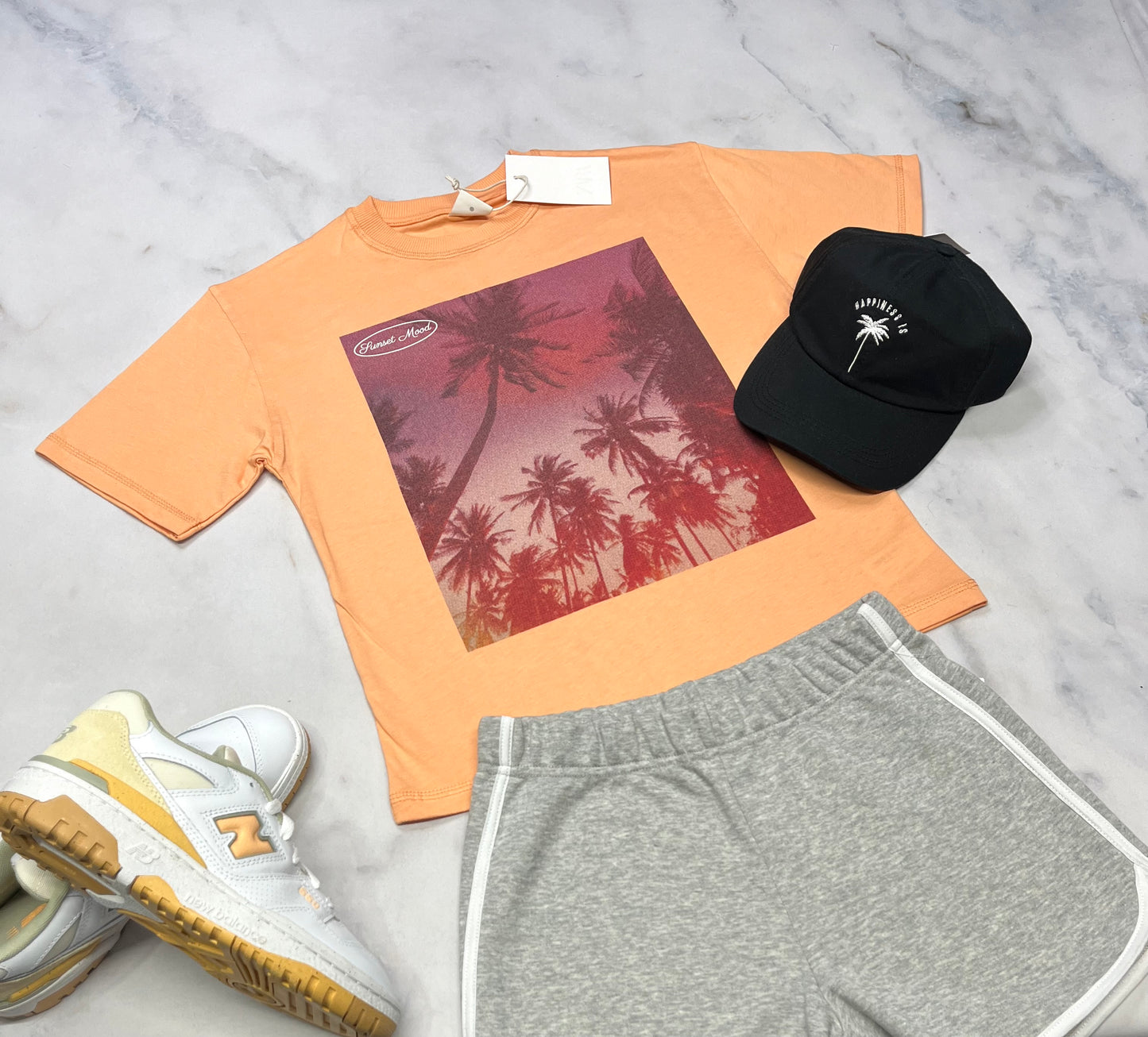 😍 ZARA : manche courte corail + 14 ans fille neuf !!