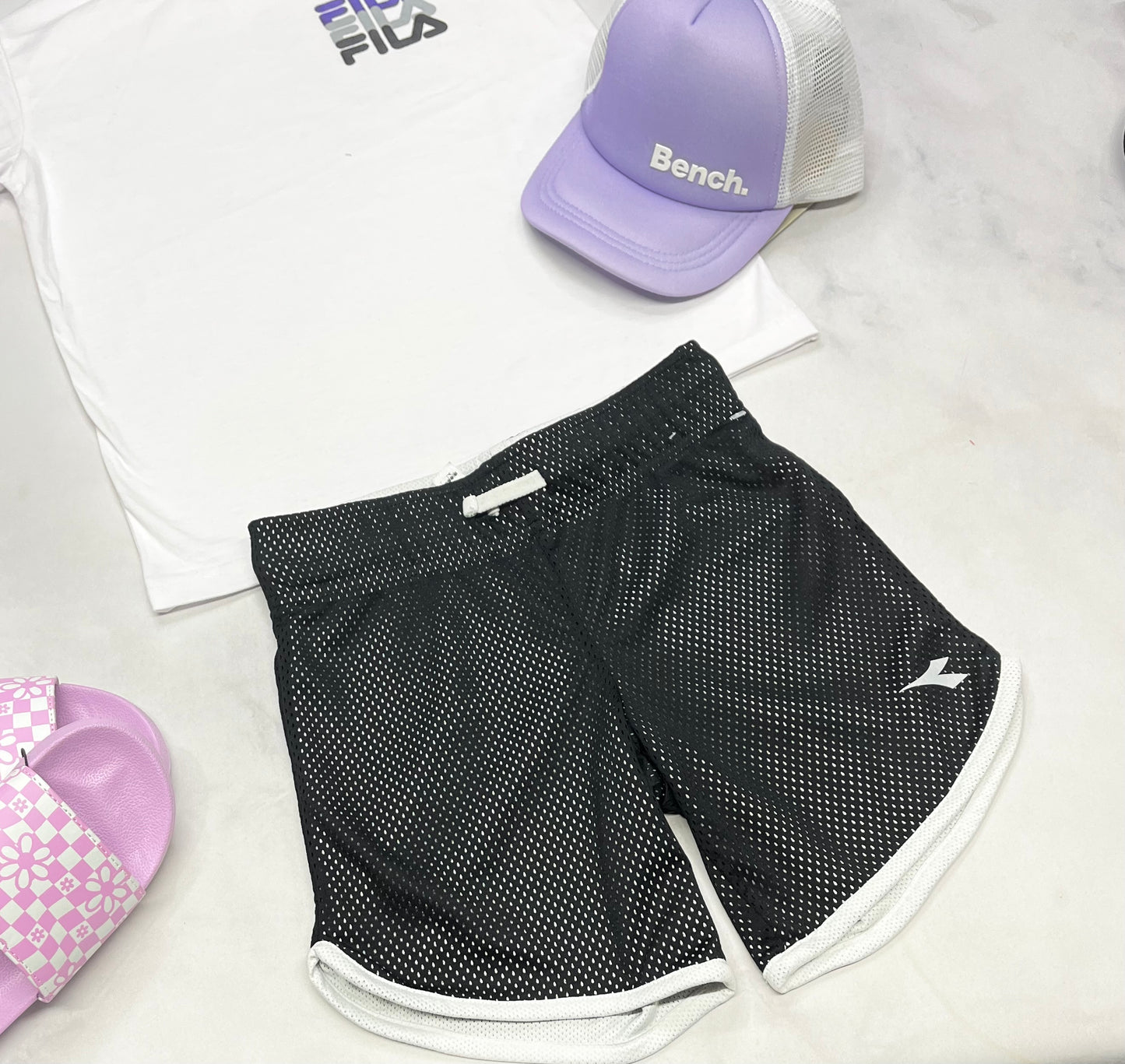 💜 Short  : Diadora en tissu de sport 8 ans fille comme neuve !