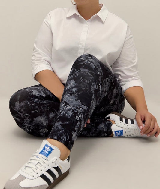 😍 Legging PENN : fleurit soft stretch neuf ! L , XL et 1XL( xxl ) femme .