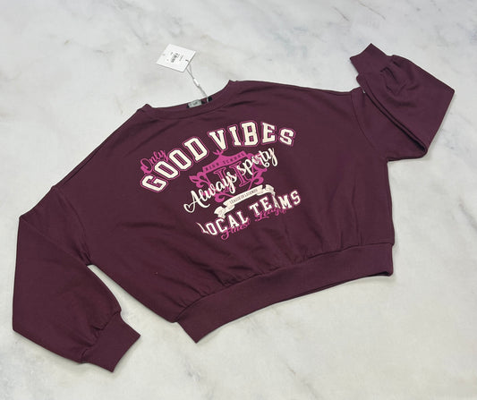 Ouaté : bourgogne Tag -fille neuf ! Fait 7-8 ou 10-12 ans dispo .