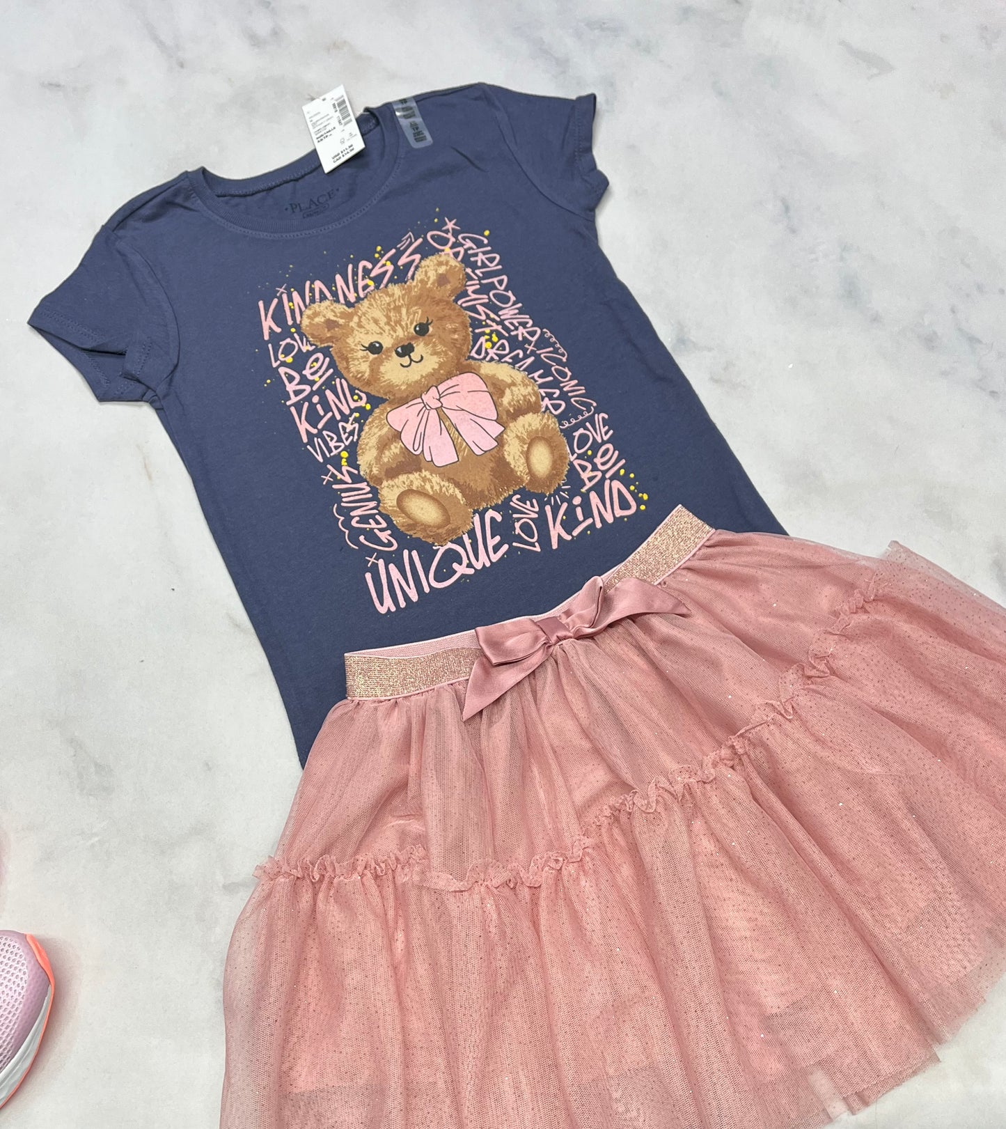 😍t-Shirt ourson :4 ans fille neuf !