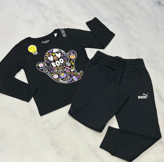 Duo : 4 ans neuf! Manche longue( allume dans le noir )+ Jog Puma neuf 4 ans .