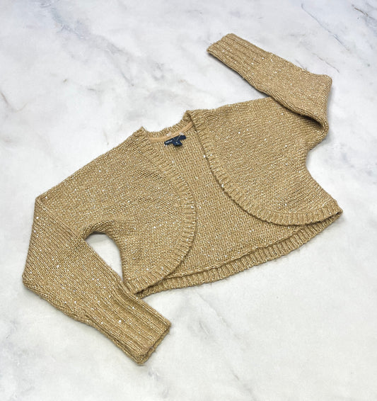 Veste GAP: en tricot brillant look écourté 8 ans comme neuve .