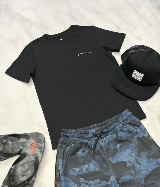 🩵 T-Shirt : ( Attrape la Vague 🌊) 7( 6x-7) garçons neuf !