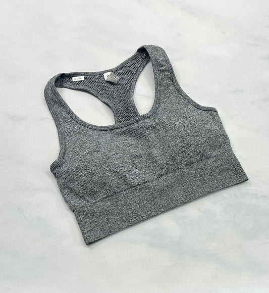 TOP: gris chiné neuf ! Pad amovible + M/ femme .