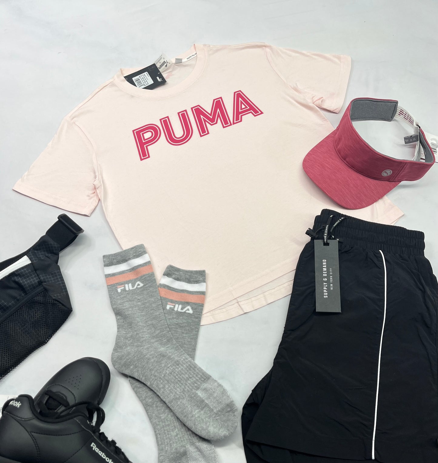 😍 Manche courte : rose Puma Small femme neuf !
