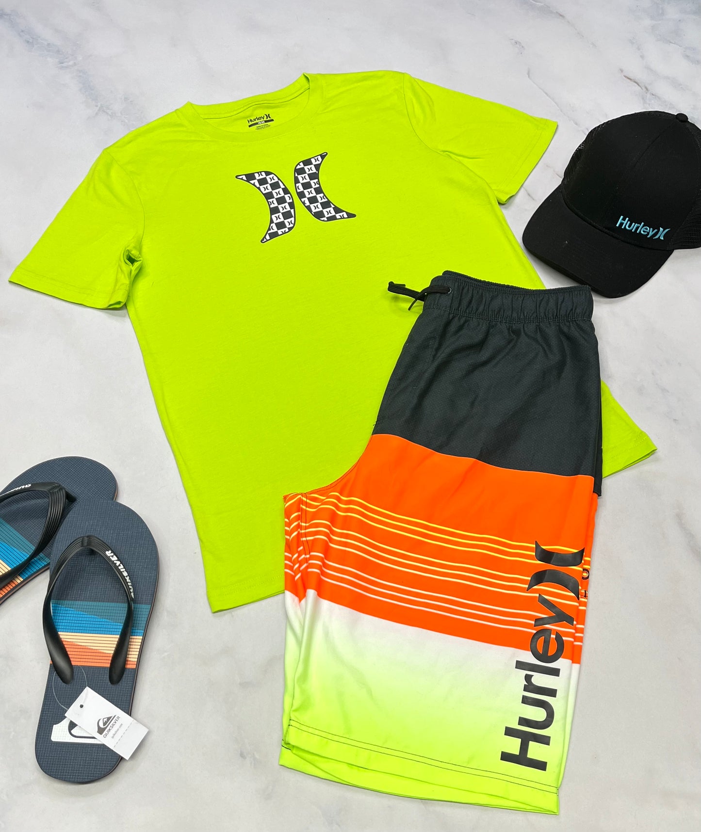 🌴T-Shirt : Hurley lime 18-20 ans neuf !