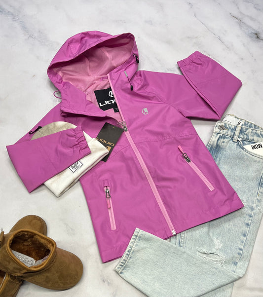 🩷 Manteau Liquid : Coupe vent tissu imperméable filet int. 6 ans ( peu faire 6X) neuf !