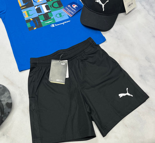 💙 Short Puma : noir en tissu de sport neuf ! 5-6 et 6 ans dispo