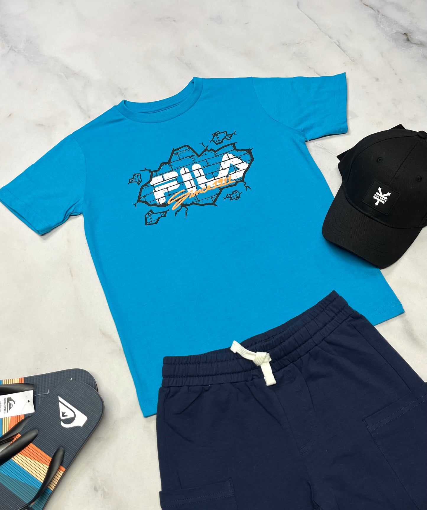 🩵 Fila : Manche courte 8 ans garçon neuf !