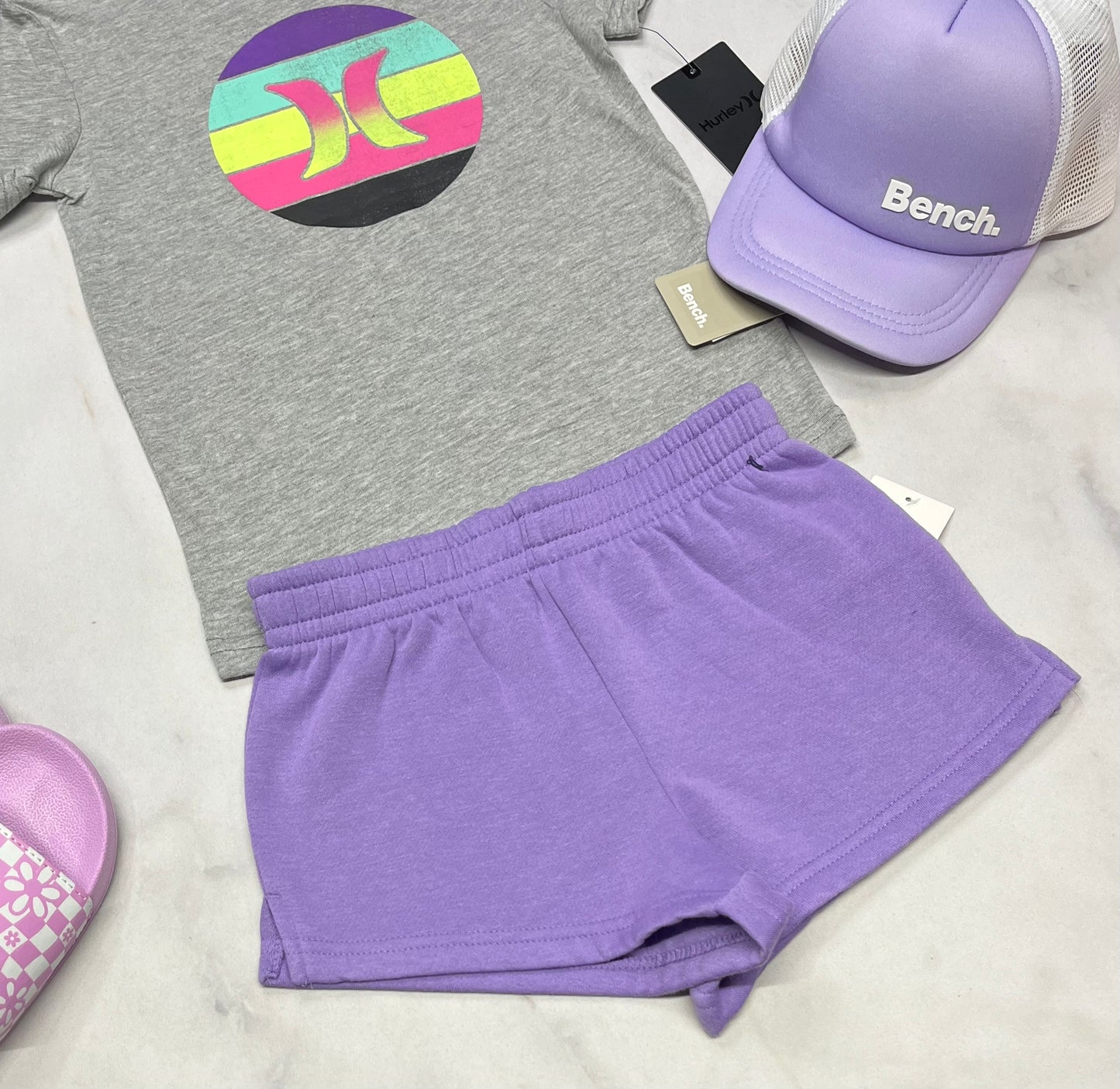 💜 Short ouaté : neuve 6 ans fille