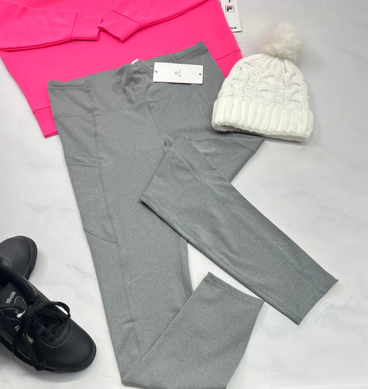 😍Skinny sport : gris Tag . Poches de chaques côtés neuf! L fit ( fait Médium 9-10 ans femme )