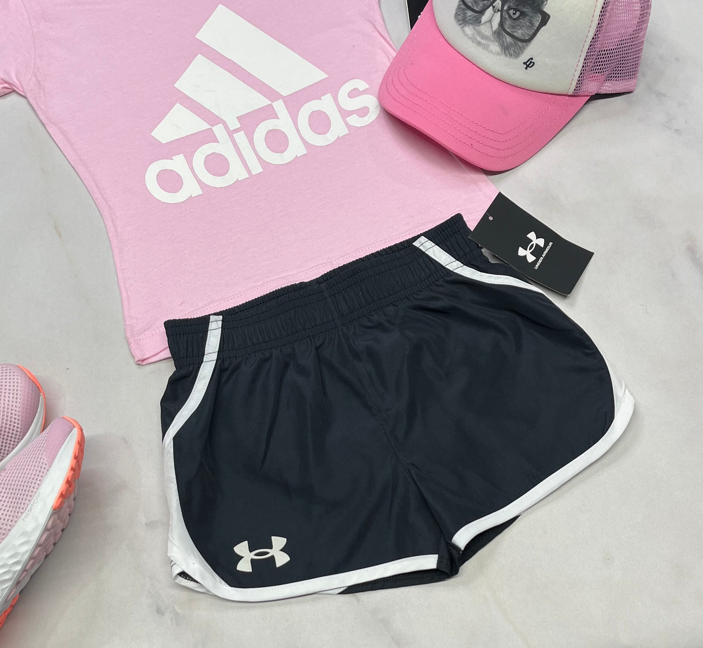 🌸H.Armour : short en tissu de sport qui sèche rapidement 5 ans fille neuve .