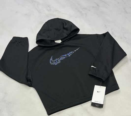 NIKE: Cagoule tissu sport intérieur en polar doux .