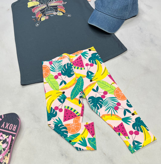 ☀️ Legging : 3 quart en beau coton extensible 4 ans fille neuf !