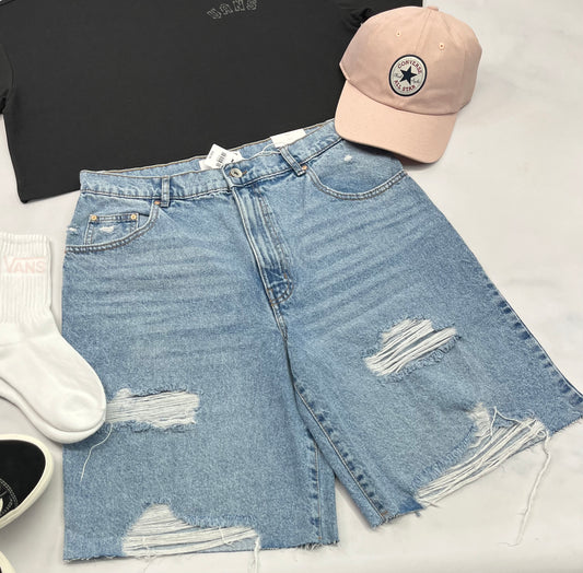 🌸 Bermuda jeans : coupe large tendance Gr :9/ femme neuve !