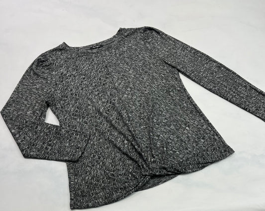 Lily Morgan : Tricot fin stretch gris 2 tons . Comme neuf XL moulant ( L-Xl) femme .