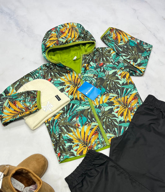 😍 Manteau : Columbia RÉVERSIBLE mi saison 6 ans fille neuf !