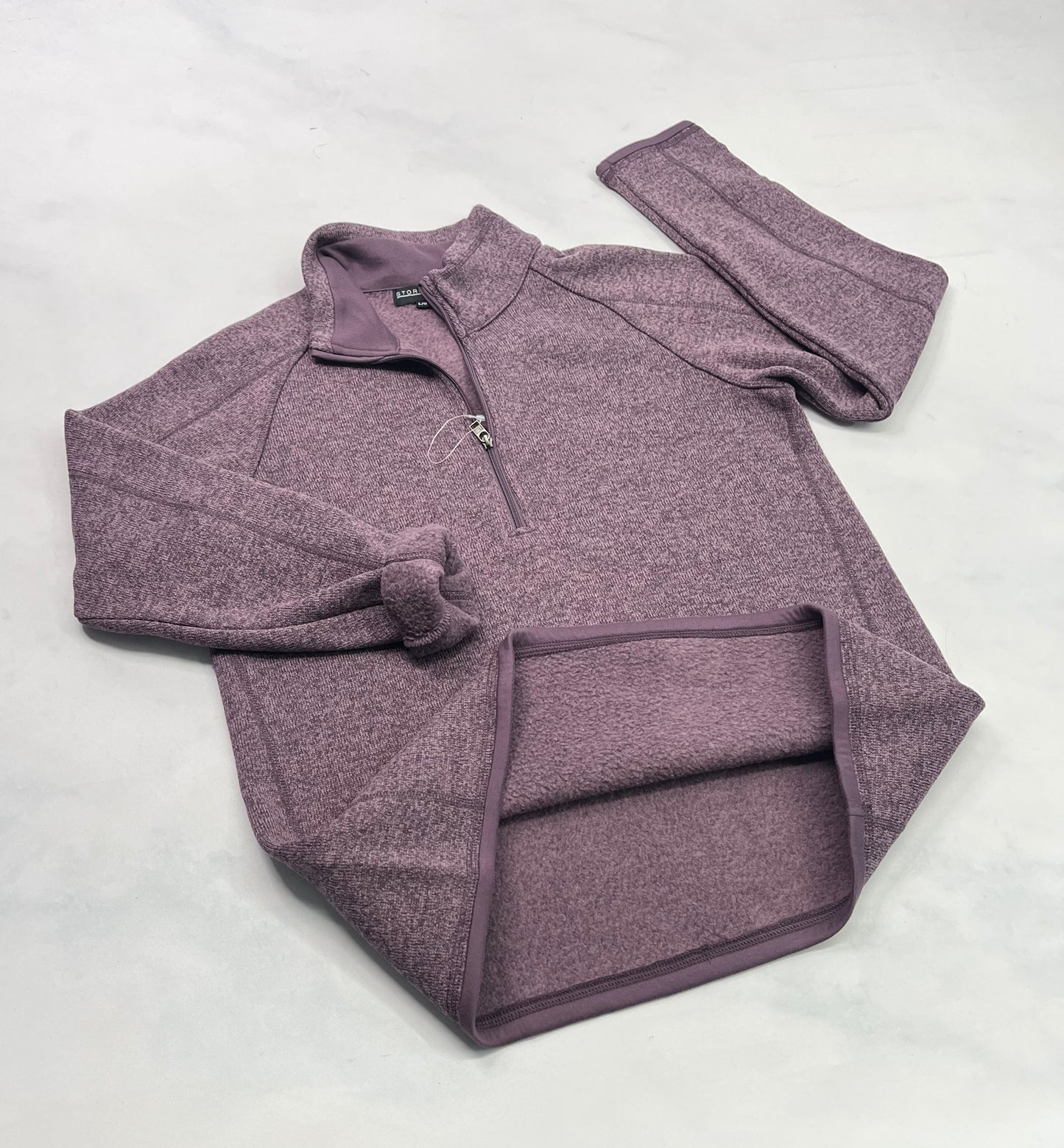 Manche longue : couleur Vieux mauve intérieur en polar doux neuf! Fait Small et fait médium femme .