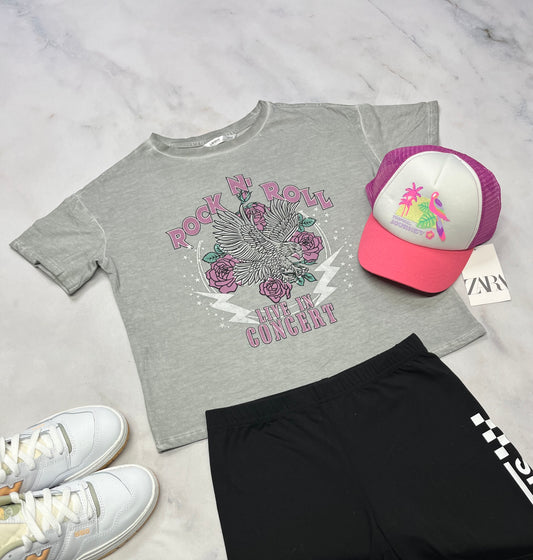 💕 T-Shirt : coupe tendance look vieillit 10-12 ans fille neuf !