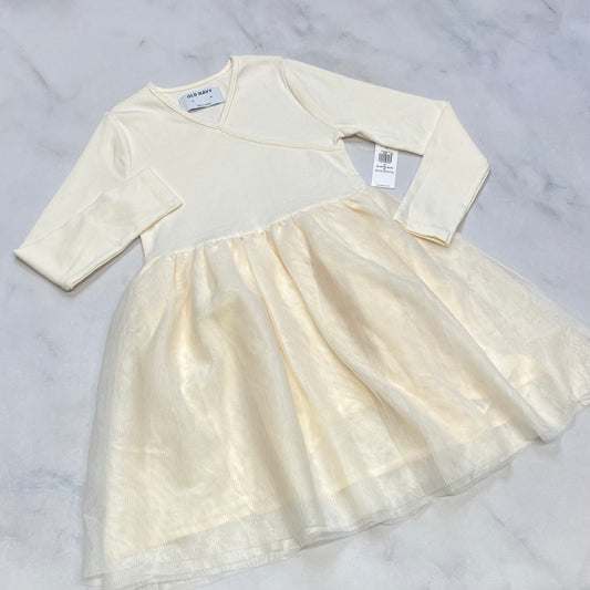 Robe :5 ans fille neuve ! Haut tissu rib texturé stretch . Neuve .