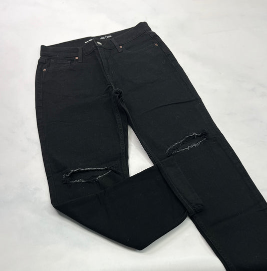 Old N. Jeans noir boyfriends / small femme