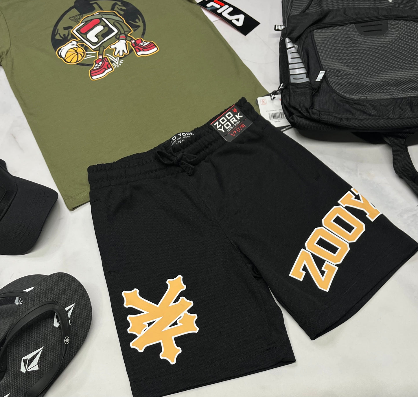 🌴 Bermuda : Zoo York en tissu de sport 7-8 ans garçon neuf ! Qualité ++