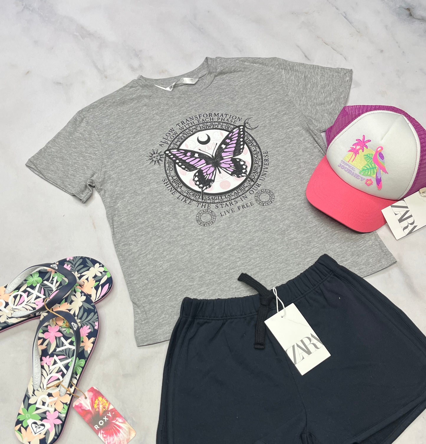 💕 Manche courte : 7-8 ans fille neuf ! Soft confo .