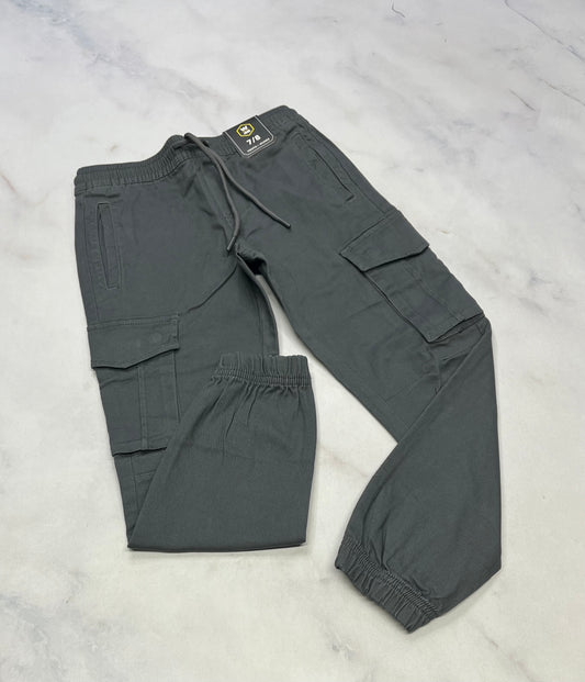 Pantalon cargo : West gris neuf! 7-8 ans