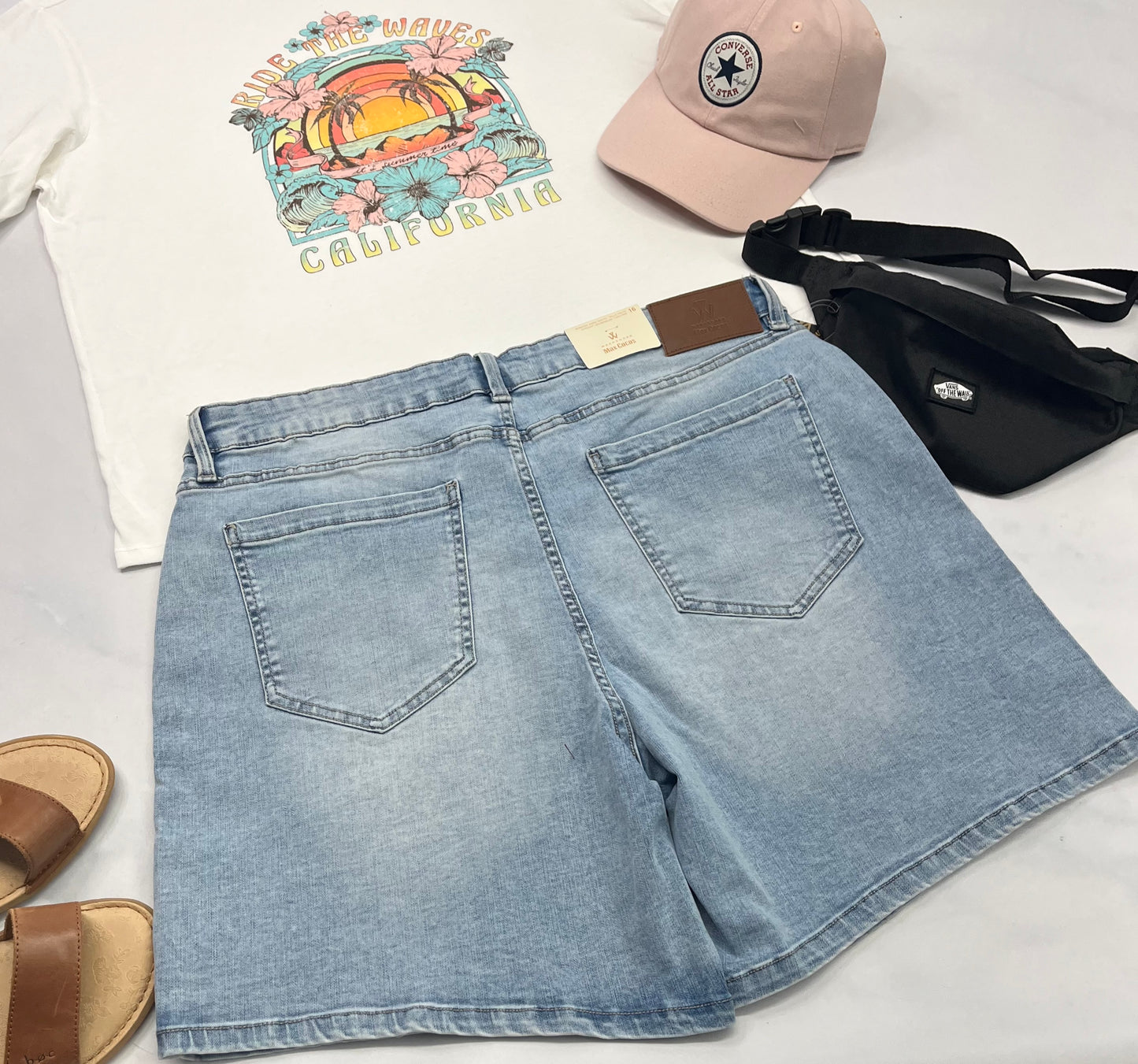 🩵Short  : jeans extensible Max Coco molle confo 16 ans / XL  femme neuve !