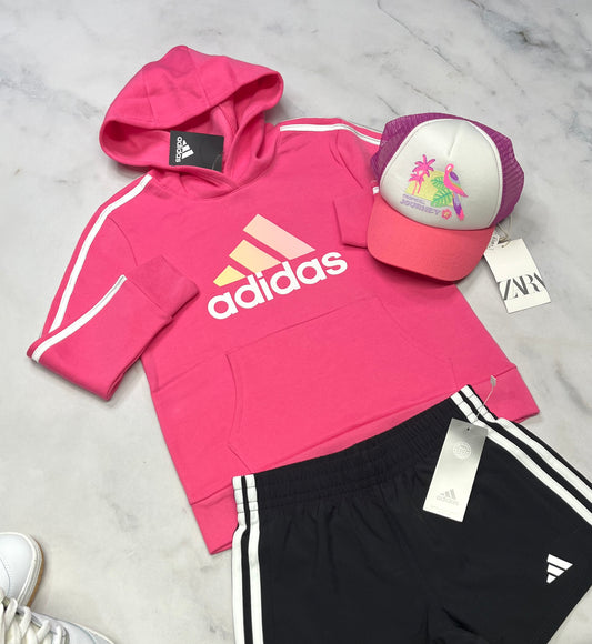 🌷 Cagoule Adidas : en ouaté 7-8 ans fille coupe confo neuve !