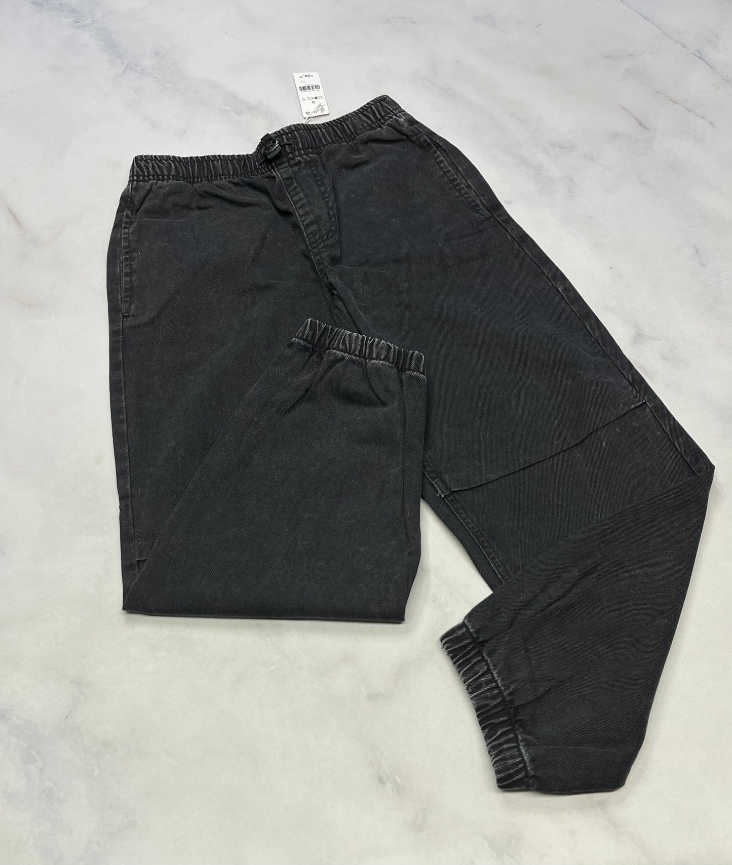 Jeans gris/ noir : taille et bas élastique neuf !