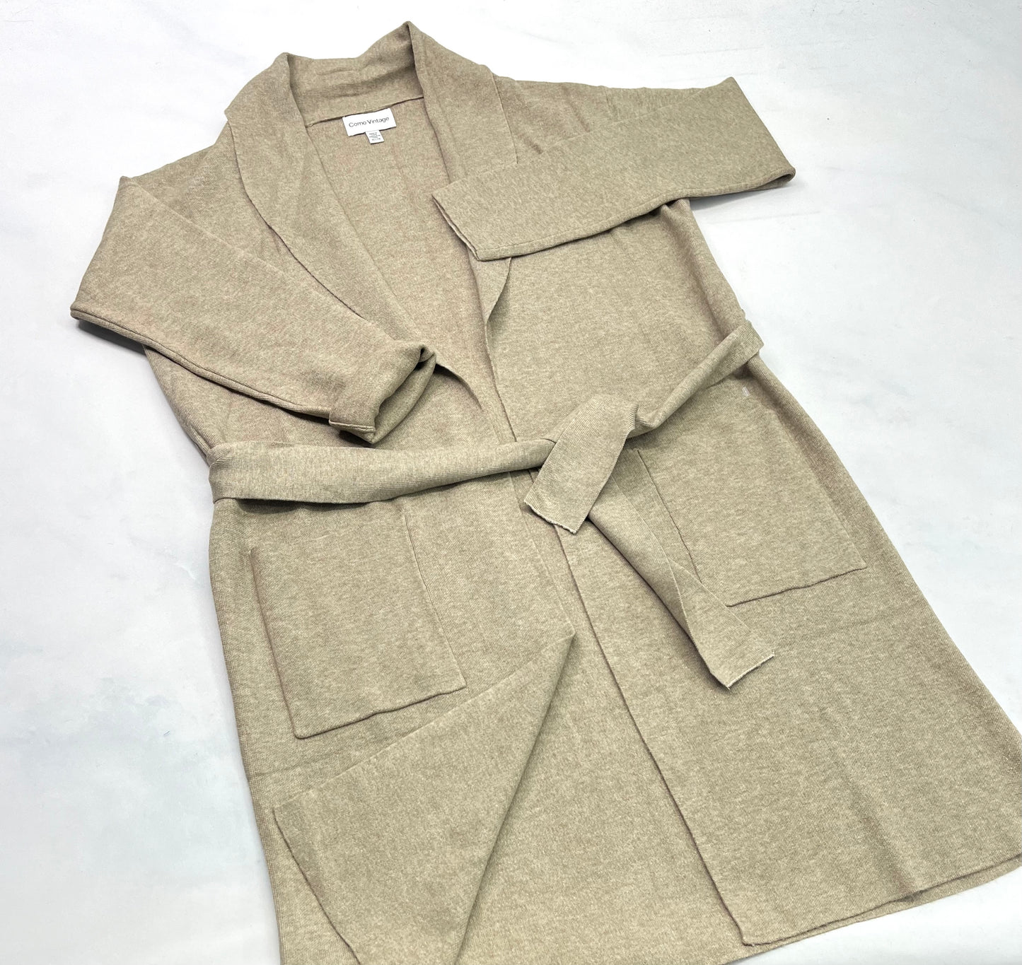 Longue Veste : Longueur Mi- mollet  . En tricot stretch incroyable ! Neuve . XL/ femme .