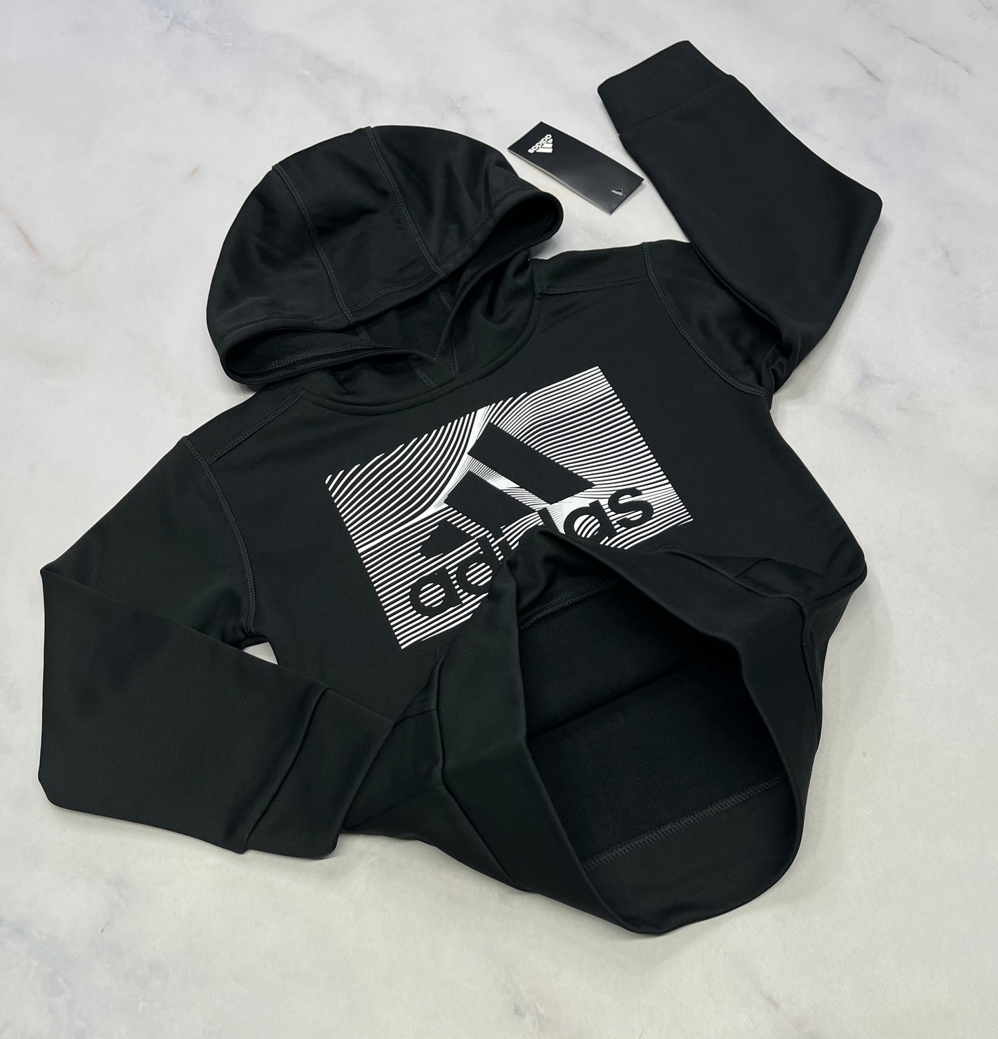 Adidas : Cagoule tissu sport intérieur en polar 5 ans