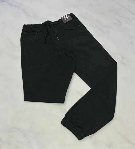 Zoo York : Jeg. Noir mou confo . Taille et bas élastique . 7-8 ans 9-10. 11-12 et 13-14 ans .